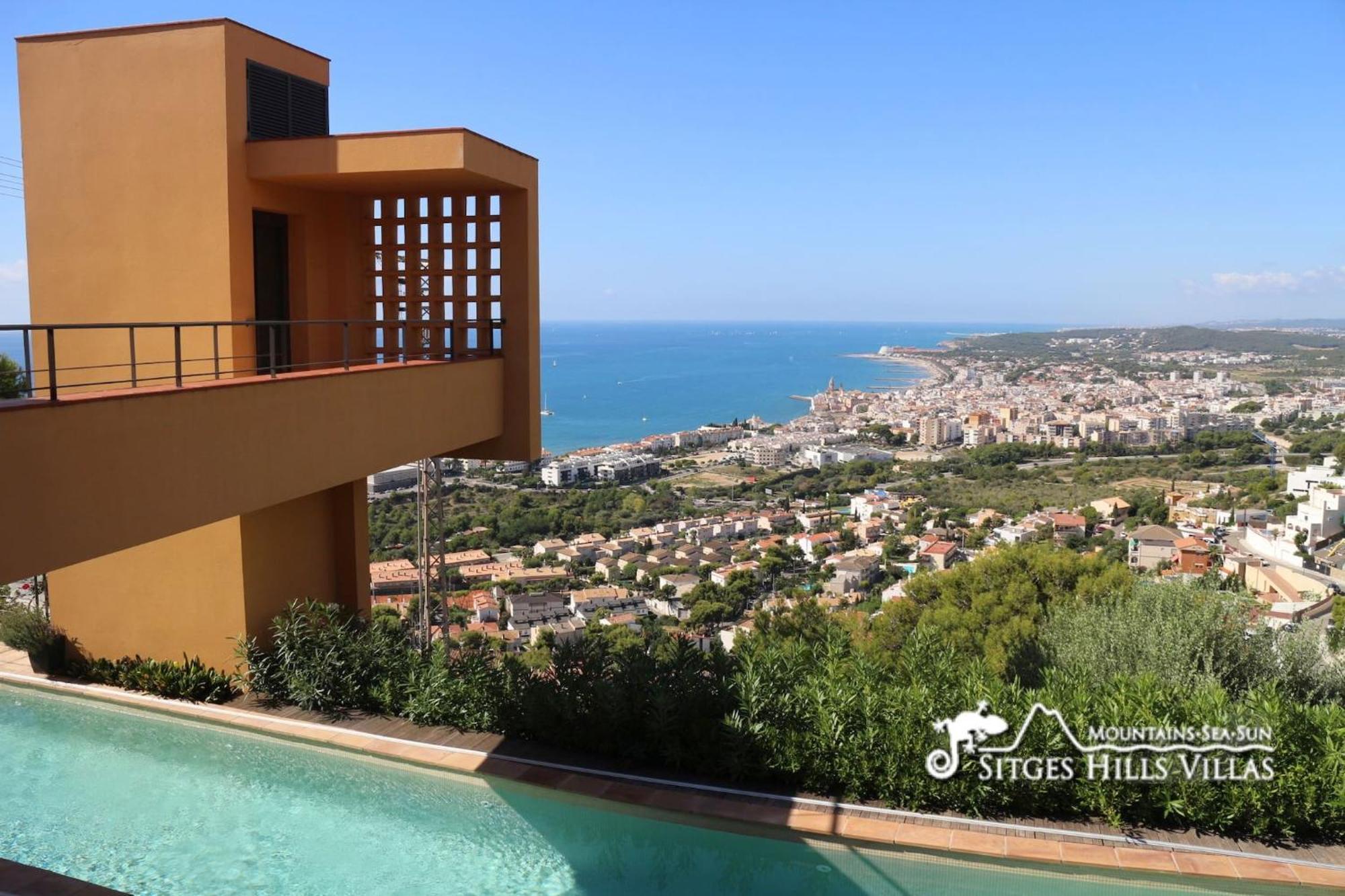 Dumas With Amazing Sea Views, Ac And Private Pool Villa Sitges